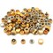 Gold Tone & Chrome Assorted Quartz Watch Crowns Watch Repair Parts Kit 200 Pcs